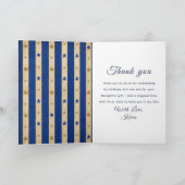 Carte De Remerciements Fête de cirque bleu (Intérieur)