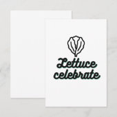 Carte De Remerciements Fête de la laitue (Devant / Derrière)