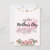 Carte De Remerciements fête de la mère heureuse (Devant)