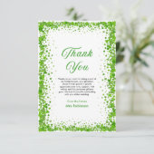 Carte De Remerciements Fête de la Saint-Patrick Chanceux en amour Récepti (Debout devant)