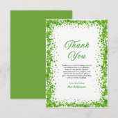 Carte De Remerciements Fête de la Saint-Patrick Chanceux en amour Récepti (Devant / Derrière)