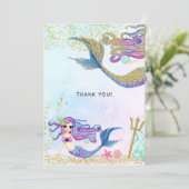 Carte De Remerciements Fête de la Sirène (Debout devant)