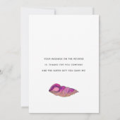 Carte De Remerciements Fête de la Sirène (Dos)