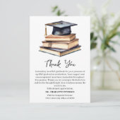 Carte De Remerciements Fête de l'obtention d'un doctorat (Debout devant)