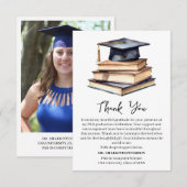 Carte De Remerciements Fête de l'obtention d'un doctorat (Devant / Derrière)