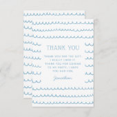 Carte De Remerciements Fête de l'océan côtier | Anniversaire de enfant de (Devant / Derrière)