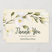 Carte De Remerciements *~* Fête de mariage aquarelle rose de plage Rouge (Devant / Derrière)