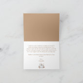 Carte De Remerciements Fête de mariage avec citrouille blanche d'automne (Intérieur)