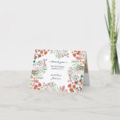 Carte De Remerciements Fête de mariage champêtre (Devant)