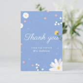 Carte De Remerciements Fête de mariage champêtre  (Debout devant)