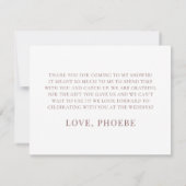 Carte De Remerciements Fête de mariage champêtre aquarelle bohème plat (Dos)