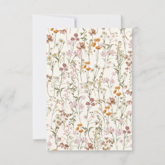 Carte De Remerciements Fête de mariage champêtre Bohème Terracotta (Dos)