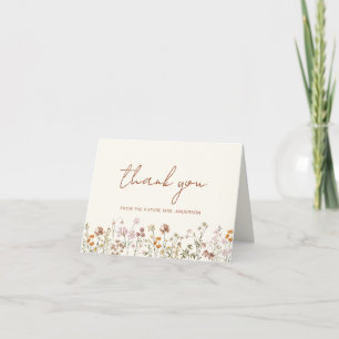 Carte De Remerciements Fête de mariage champêtre en terre cuite