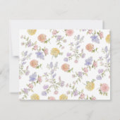 Carte De Remerciements Fête de mariage champêtre et fantaisiste  (Dos)