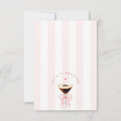 Carte De Remerciements Fête de mariage Coquette Love is Brewing (Dos)