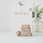 Carte De Remerciements Fête de mariage de Mlle à Mme  (Debout devant)