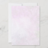 Carte De Remerciements Fête de mariage floral rose (Dos)