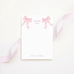 Carte De Remerciements Fête de mariage girly rose boule disco brillante