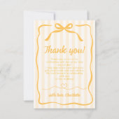 Carte De Remerciements Fête de mariage Honey  (Devant)