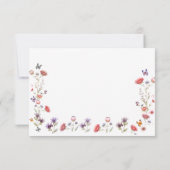 Carte De Remerciements Fête de mariage Lavande Sauvage un Nouveau Chapitr (Dos)