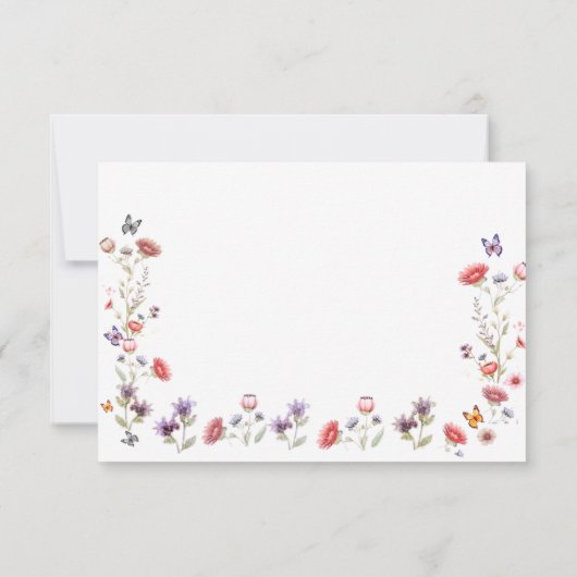 Carte De Remerciements Fête de mariage Lavande Sauvage un Nouveau Chapitr (Dos)