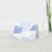 Carte De Remerciements Fête de Mariage Moderne Cloud Nine (Dos)