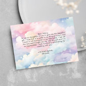 Carte De Remerciements Fête de mariage nuage pastel rêveuse numéro neuf