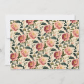 Carte De Remerciements Fête de mariage personnalisée Rose rustique beige  (Dos)