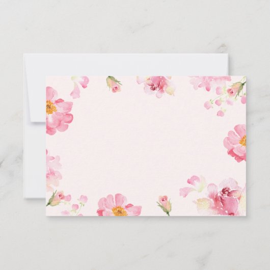 Carte De Remerciements Fête de mariage Petals Prosecco (Dos)