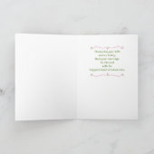 Carte De Remerciements Fête de mariage religieux à l'église (Intérieur)