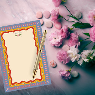 Carte De Remerciements Fête de Mariage Rétro Bohème Personnalisée et Fait