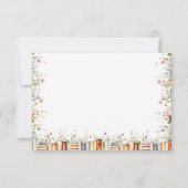 Carte De Remerciements Fête de mariage Rustique Floral Nouveau Chapitre L (Dos)