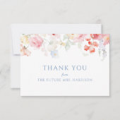 Carte De Remerciements Fête de mariage Soft Pastel Bloom (Devant)