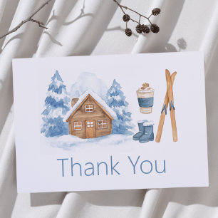 Carte De Remerciements Fête de nidification hivernale du Baby shower de s