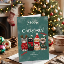 Fête de Noël de chats Meow Christmas