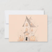 Carte De Remerciements Fête de sorcière mignonne Halloween anniversaire m (Dos)