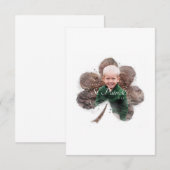 Carte De Remerciements fête de st.patrick (Devant / Derrière)