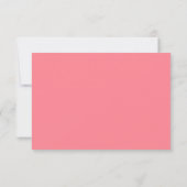 Carte De Remerciements Fête des 1 an Fille Rose Une Photo (Dos)