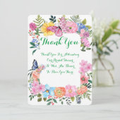 CARTE DE REMERCIEMENTS Fête des mariées (Debout devant)