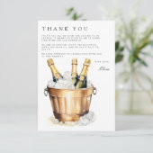 Carte de remerciements Fête des mariées Brunch & B (Debout devant)