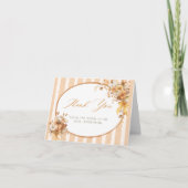 Carte de remerciements Fête des mariées Citrouille (Devant)