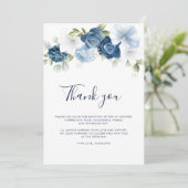 Carte De Remerciements Fête des mariées d'aquarelle végétale (Debout devant)