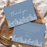 Carte De Remerciements Fête des mariées Fleur sauvage bleu Dusty<br><div class="desc">Express votre gratitude à notre Carte de remerciements de Fête des mariées Fleur sauvage. Cette carte magnifiquement conçue capte l'essence du charme de la nature, avec des fleurs sauvages vibrants sur fond de terre cuite chaude. Les fleurs sauvages délicats symbolisent la beauté et l'unicité de chaque moment partagé pendant la...</div>