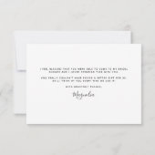 Carte De Remerciements Fête des mariées Honeycomb Bumblebee (Dos)