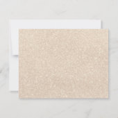 Carte De Remerciements Fête des mariées noire Pearl & Prosecco (Dos)