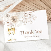 Carte De Remerciements Fête des mariées perles