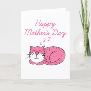 Carte De Remerciements Fête des mères de chats
