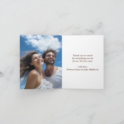 Carte De Remerciements Fête des mères de Cherry Blossom (Intérieur)