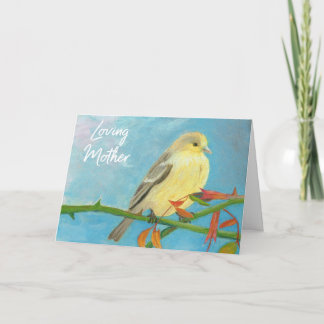 Carte De Remerciements Fête des mères Goldfinch