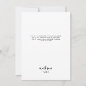 Carte De Remerciements Fête des mères, Mariage, Grossesse, Fleur Lilac, (Dos)